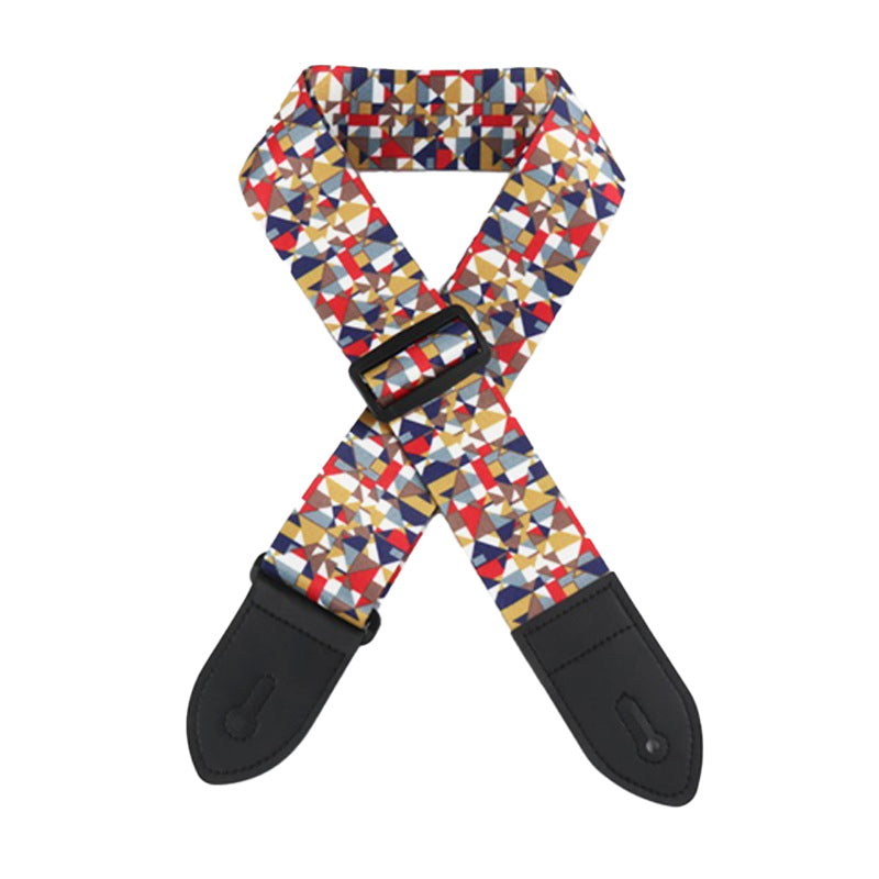 Versatile guitar bag with adjustable, widened shoulder strap and guitar strap