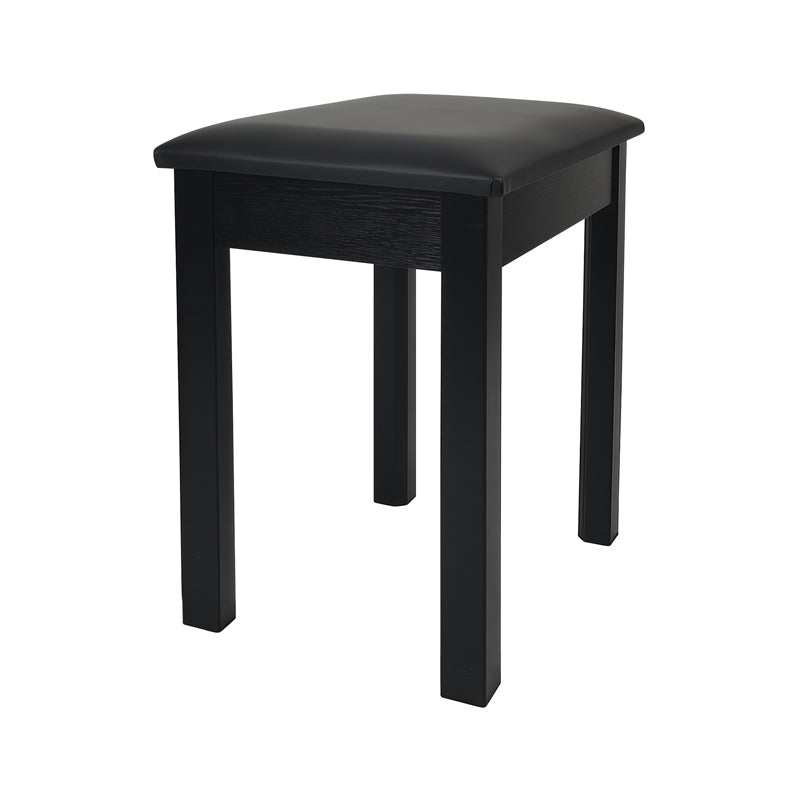 Black solid wood single-person piano stool/chair ¨C smart digital piano; versatile, universal instrument stool