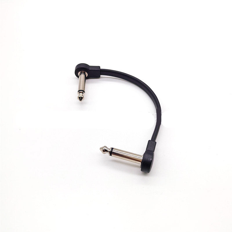 Effects pedal dedicated connection cable, short cable, L-type connector, Z-type flat bend plug, shielded noise reduction accessories