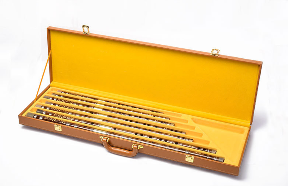 Professional portable flute case, student-friendly, waterproof bamboo flute box, musical instrument storage box, high-quality PU leather flute case