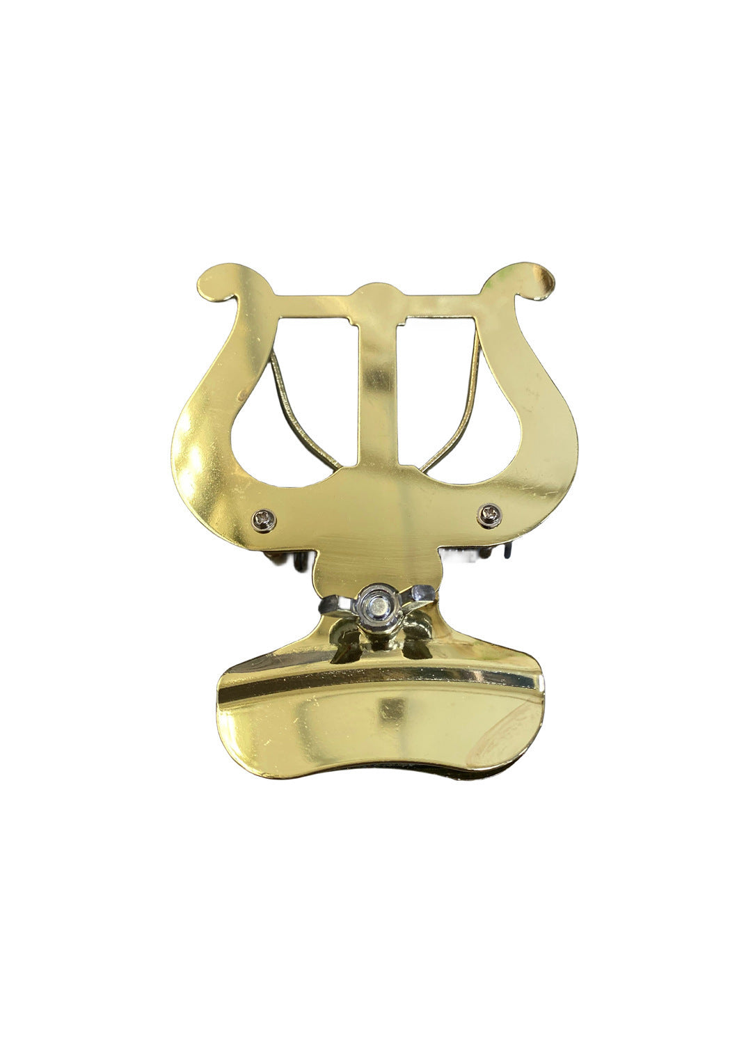Trombone clef holder, trombone marching staff holder, musical instrument clef holder, universal marching staff holder for trumpet and trombone, music stand