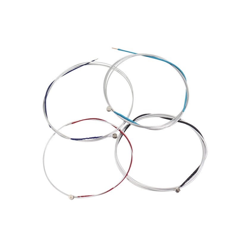Silver-wrapped strings ¨C violin stringing accessories