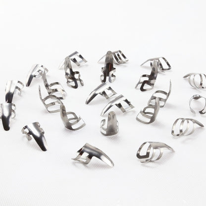 Stainless steel index finger cap; Thumb pick; Silver guitar finger cap; Folk guitar finger cap; Electric guitar finger cap