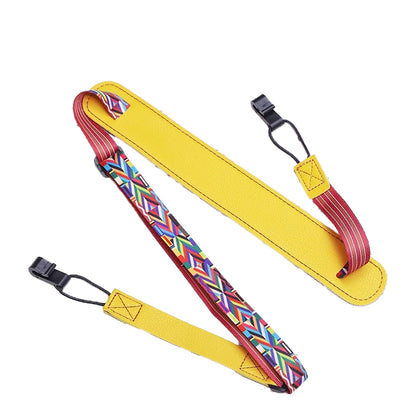 Non-piercing crossbody strap for small guitar ¨C no nails required