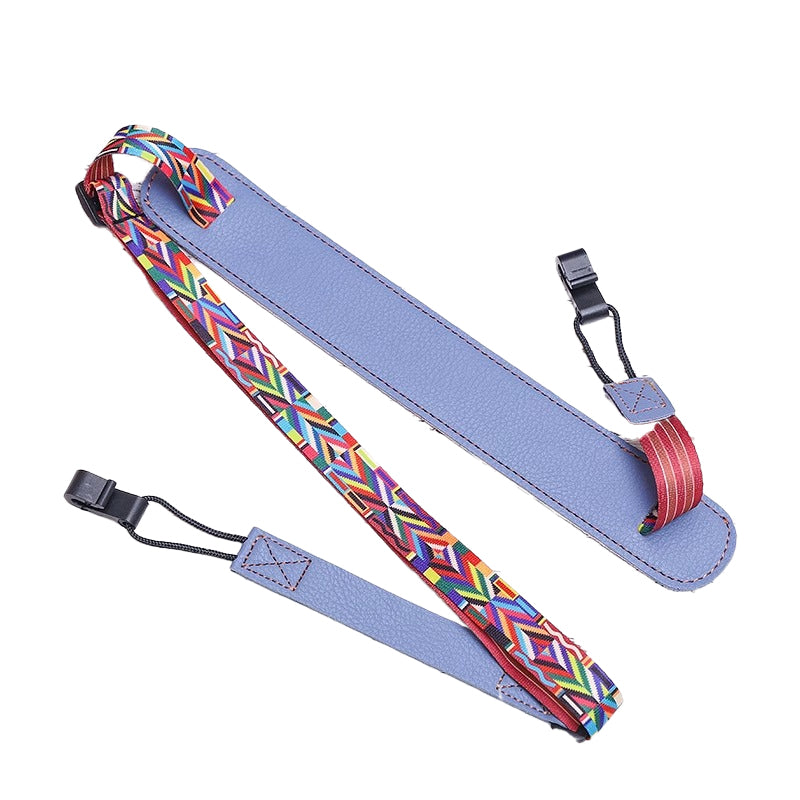 Non-piercing crossbody strap for small guitar ¨C no nails required