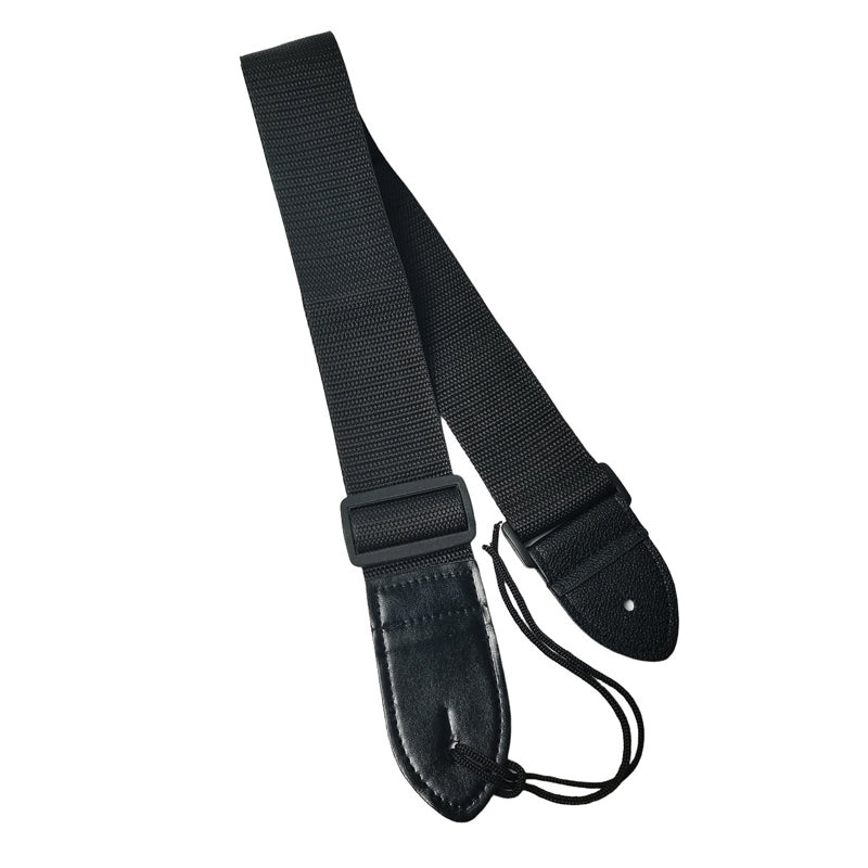 Guitar strap ¨C black woven fabric; Electric bass shoulder strap ¨C black PU leather; Headstock accessories