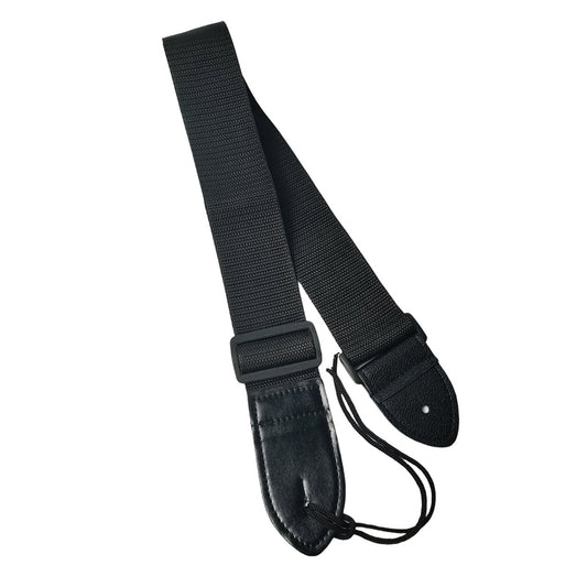 Guitar strap ¨C black woven fabric; Electric bass shoulder strap ¨C black PU leather; Headstock accessories