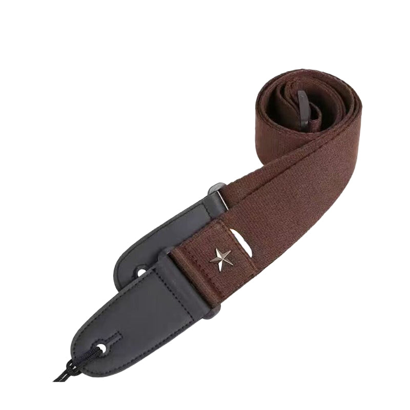 Five-pointed star-shaped wooden guitar strap ¨C thickened and widened shoulder strap for electric guitars