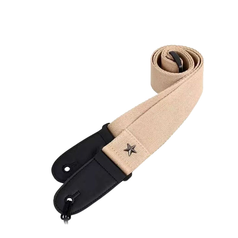 Five-pointed star-shaped wooden guitar strap ¨C thickened and widened shoulder strap for electric guitars