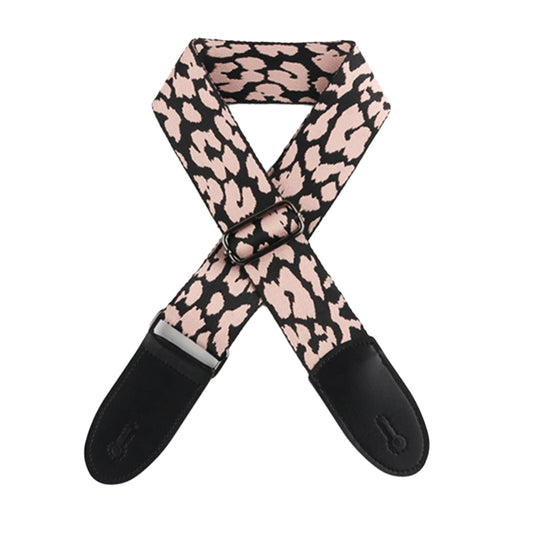 Leopard Pattern 5 cm Guitar Shoulder Strap ¨C Wide Back Strap ¨C For Electric Guitars