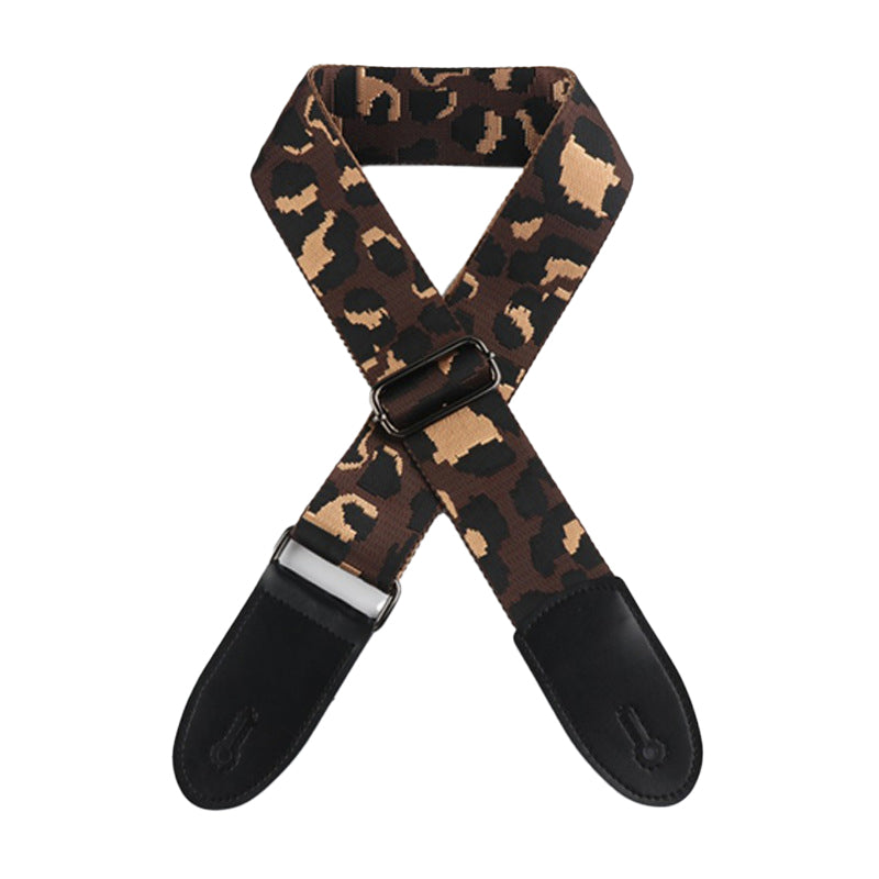 Leopard Pattern 5 cm Guitar Shoulder Strap ¨C Wide Back Strap ¨C For Electric Guitars