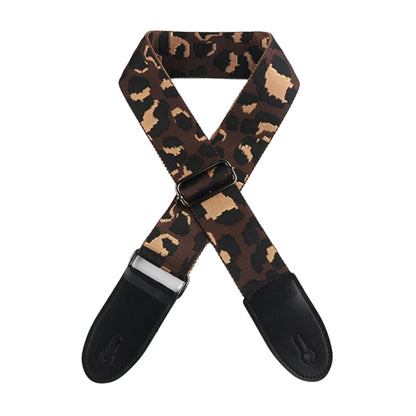 Leopard Pattern 5 cm Guitar Shoulder Strap ¨C Wide Back Strap ¨C For Electric Guitars