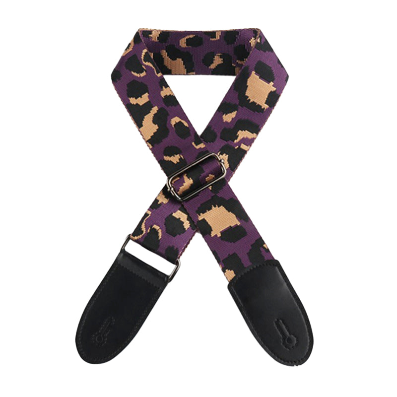 Leopard Pattern 5 cm Guitar Shoulder Strap ¨C Wide Back Strap ¨C For Electric Guitars