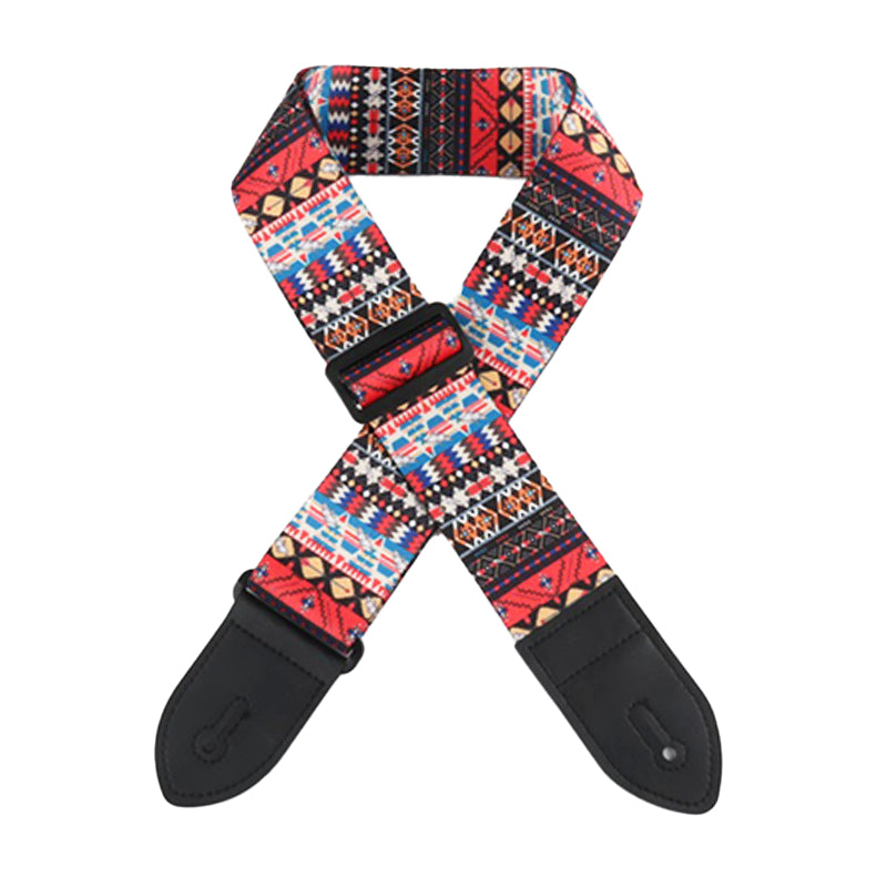 Versatile guitar bag with adjustable, widened shoulder strap and guitar strap