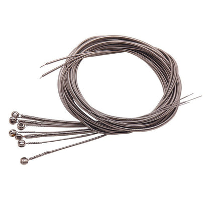 Silver electric bass string set