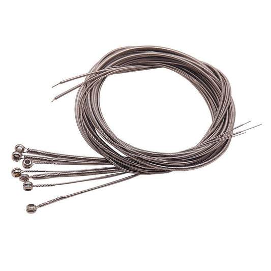Silver electric bass string set