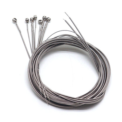 Silver electric bass string set