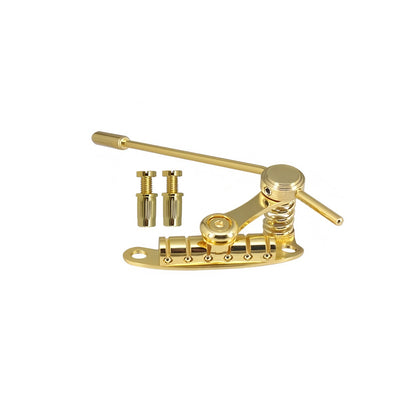 Electric guitar jazz vibrato system ¨C Bridge string tensioner; Jazz electric guitar vibrato bridge string tensioner