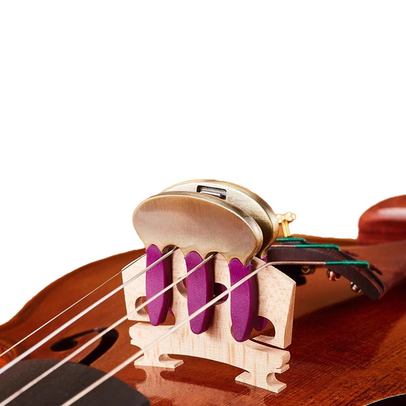 Specialized metal bow mute; cello mute; sound reduction device; silentizer