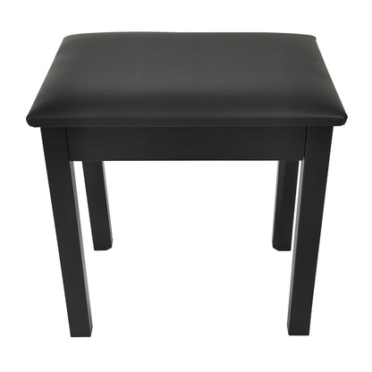 Black solid wood single-person piano stool/chair ¨C smart digital piano; versatile, universal instrument stool