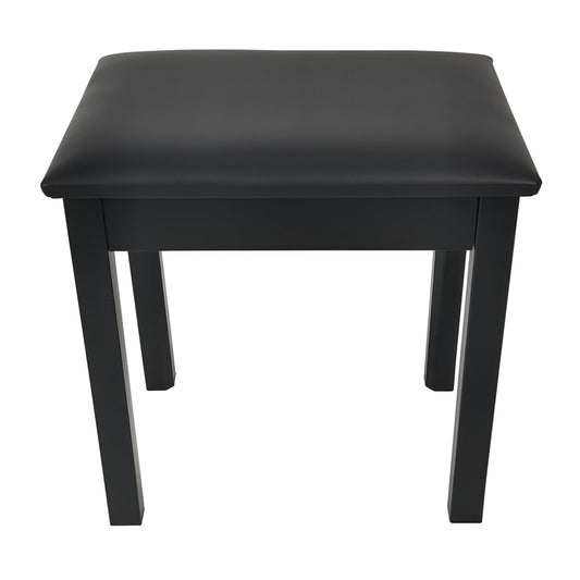 Black solid wood single-person piano stool/chair ¨C smart digital piano; versatile, universal instrument stool