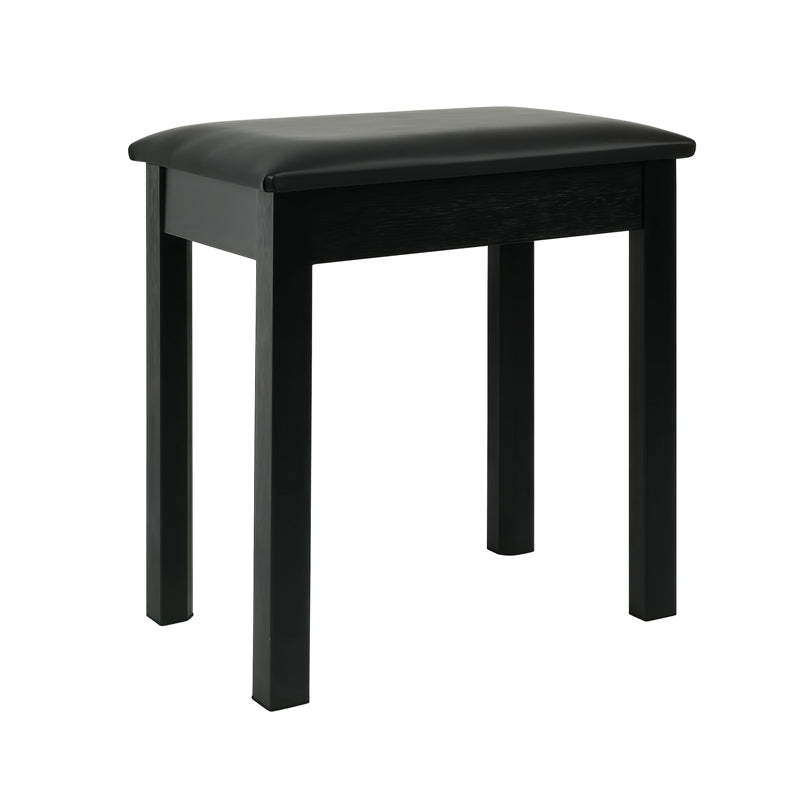 Black solid wood single-person piano stool/chair ¨C smart digital piano; versatile, universal instrument stool