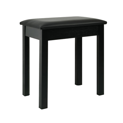 Black solid wood single-person piano stool/chair ¨C smart digital piano; versatile, universal instrument stool