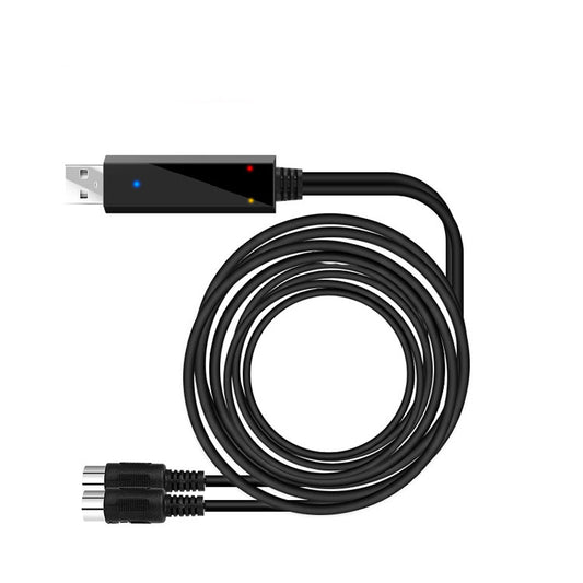USB to MIDI cable, USB adapter cable for electronic keyboard, digital piano, electronic drums, and music editing