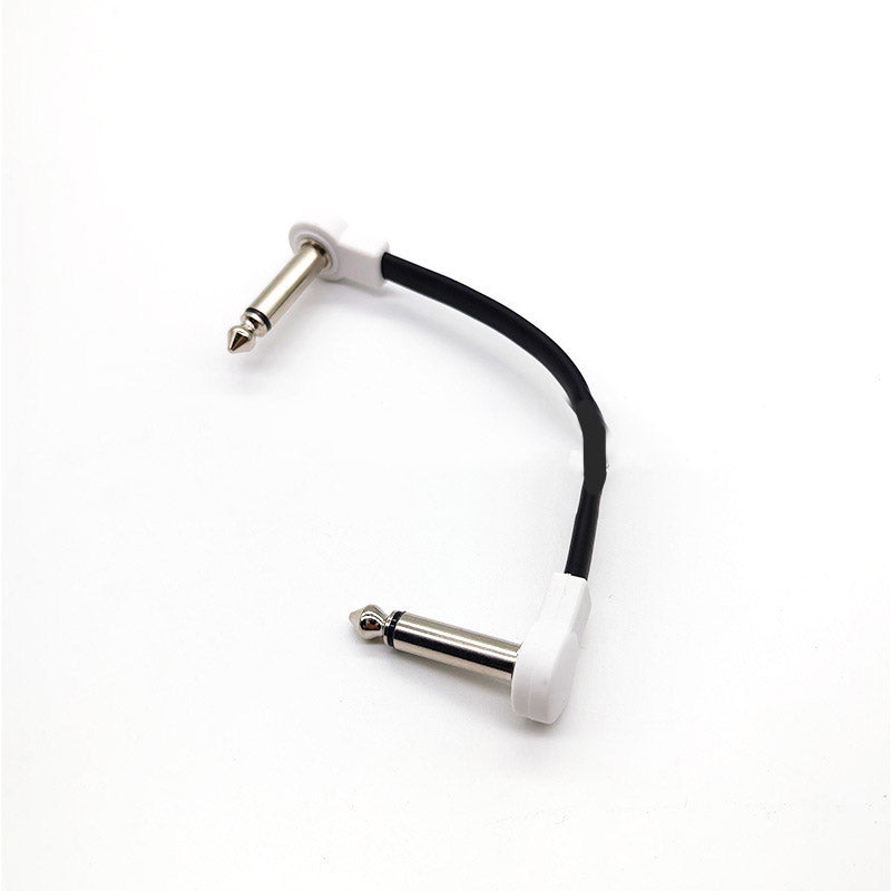 Effects pedal dedicated connection cable, short cable, L-type connector, Z-type flat bend plug, shielded noise reduction accessories