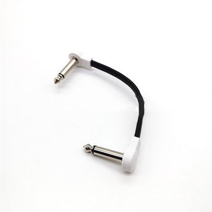 Effects pedal dedicated connection cable, short cable, L-type connector, Z-type flat bend plug, shielded noise reduction accessories