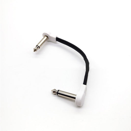 Effects pedal dedicated connection cable, short cable, L-type connector, Z-type flat bend plug, shielded noise reduction accessories