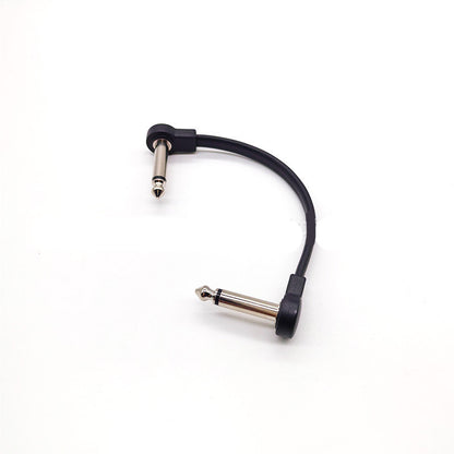 Effects pedal dedicated connection cable, short cable, L-type connector, Z-type flat bend plug, shielded noise reduction accessories