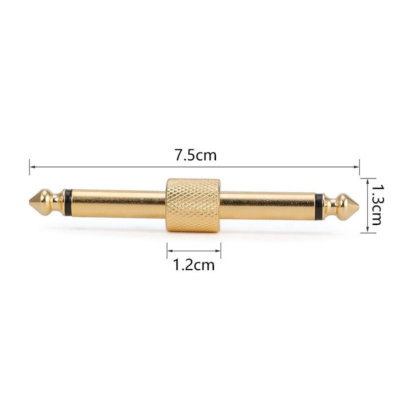 Effects pedal ultra-short connector, Z-shaped straight guitar pedal cable, audio connector