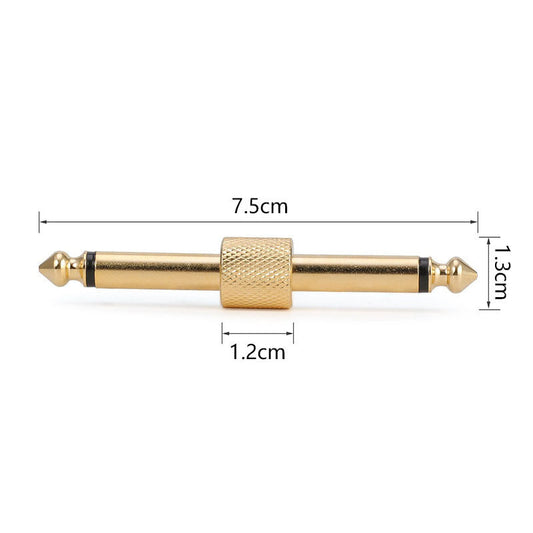Effects pedal ultra-short connector, Z-shaped straight guitar pedal cable, audio connector