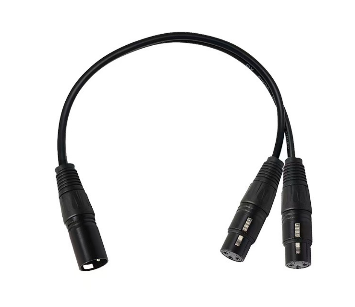 XLR 1-to-2 audio splitter, 1-to-2 balanced audio cable, microphone mixer, microphone extension
