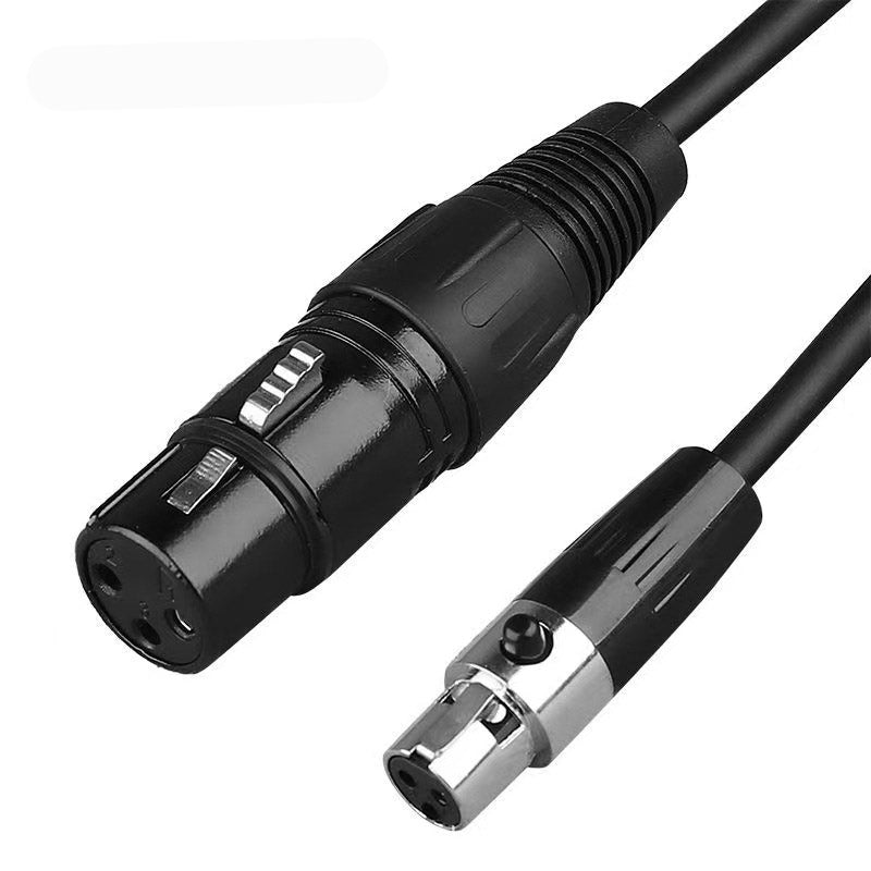 3-core mini XLR female audio cable, XLR balanced mixer amplifier speaker cable