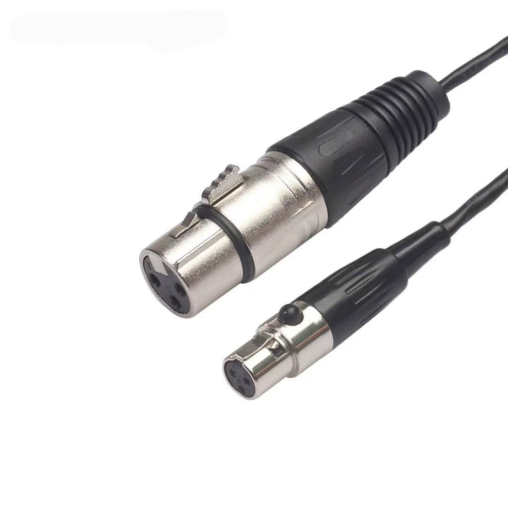 3-core mini XLR female audio cable, XLR balanced mixer amplifier speaker cable