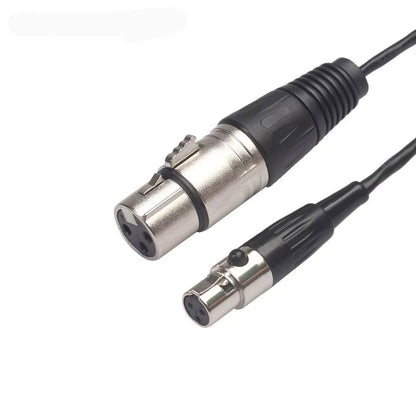 3-core mini XLR female audio cable, XLR balanced mixer amplifier speaker cable