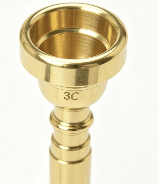 Trumpet Mouthpiece 7C Solid Brass Silver Plated