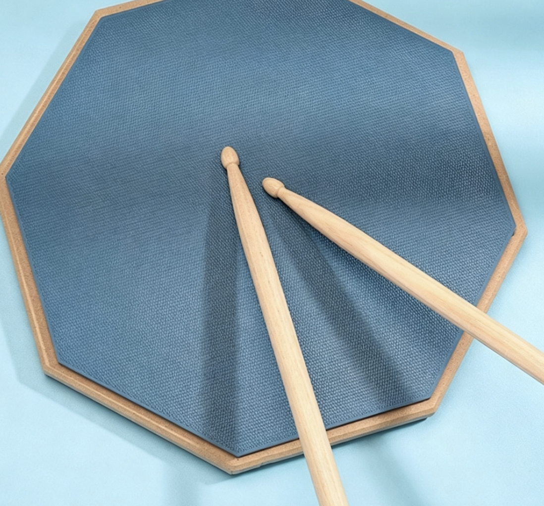 12-inch Silent Practice Pad Drum Kit Set