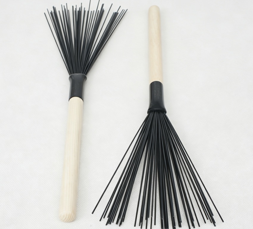 Drum Kit Bundle Sticks Nylon Wire Wooden Handle Drum Brushes