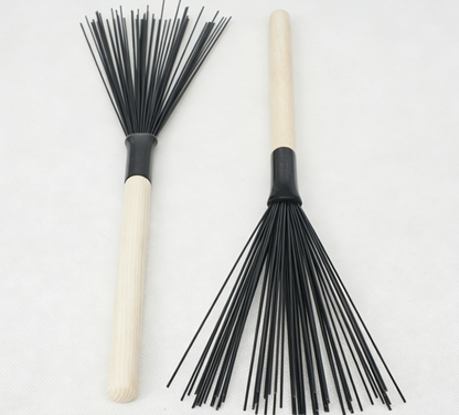 Drum Kit Bundle Sticks Nylon Wire Wooden Handle Drum Brushes