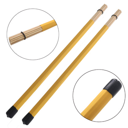 19-Strand Bamboo Wire Brushes, Jazz Drum Sticks & Mallets, Percussion Accessories