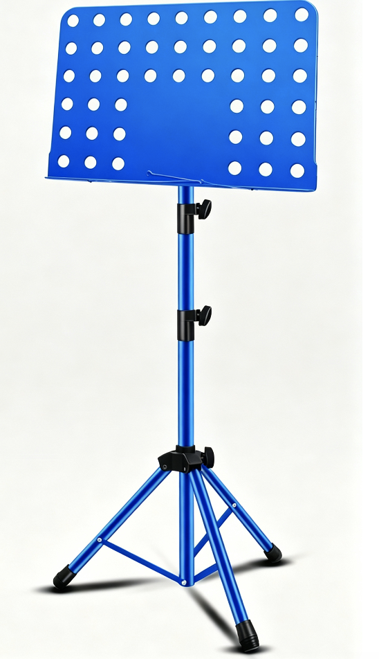 Portable Foldable Music Stand, Sheet Music Holder for Guitar, Drum Kit, Guzheng & Violin, Home Use Music Rack