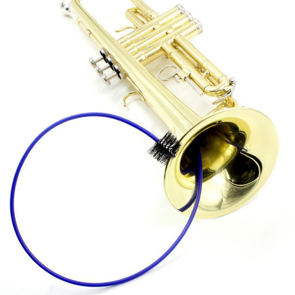 This wind instrument cleaning brush set includes a trumpet mouthpiece cleaning brush suitable for trumpets, flutes, and other wind instruments