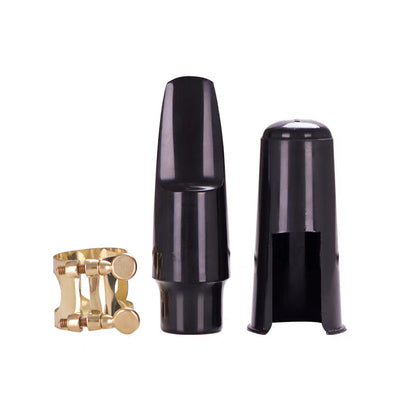 E-flat alto saxophone mouthpiece set, B-flat tenor and soprano mouthpiece clip set