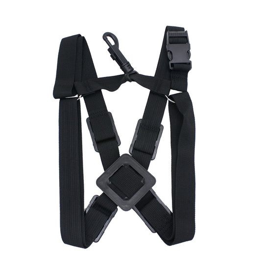 Adjustable shoulder straps for soprano and alto saxophones, suitable for adults and children. Also includes a neck strap and sling
