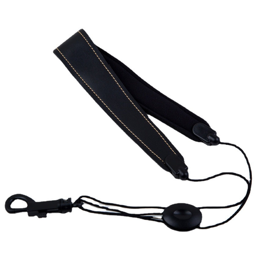 Leather Saxophone Strap for Senior and Tenor Saxophones, Neck Strap for Students, Adults, Beginners, Single Shoulder Strap with Hanging Strap