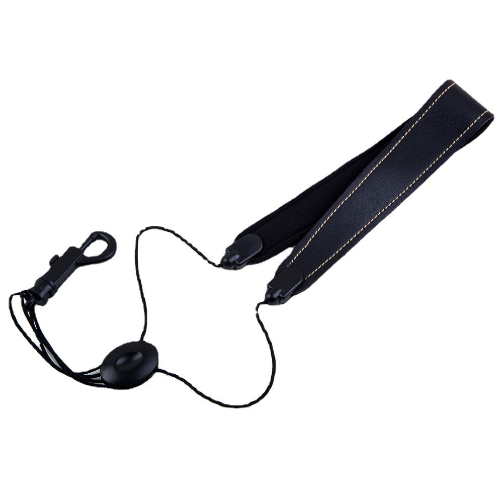 Leather Saxophone Strap for Senior and Tenor Saxophones, Neck Strap for Students, Adults, Beginners, Single Shoulder Strap with Hanging Strap
