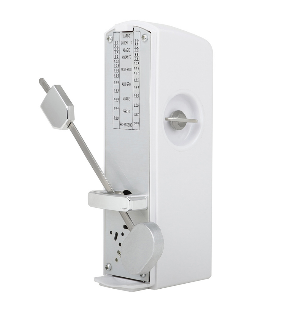 Miniature mechanical metronome for guitar and violin, suitable for practice. Made of wood and miniature rhythm